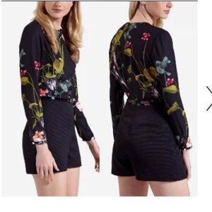 Ted Baker Black and Yellow Floral Dress